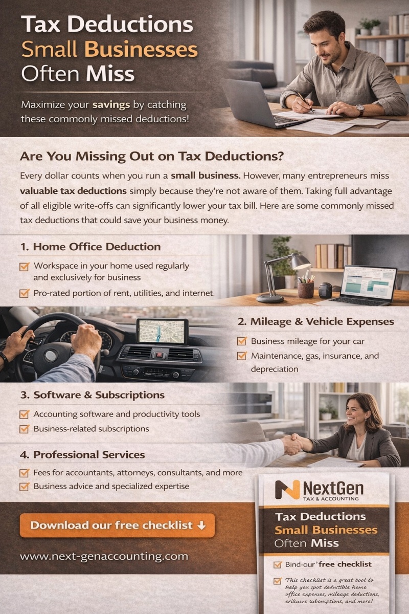 Tax Deductions Small Businesses Often Miss