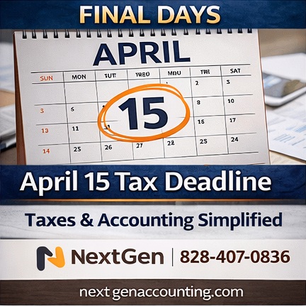 Last Chance Before April 15!